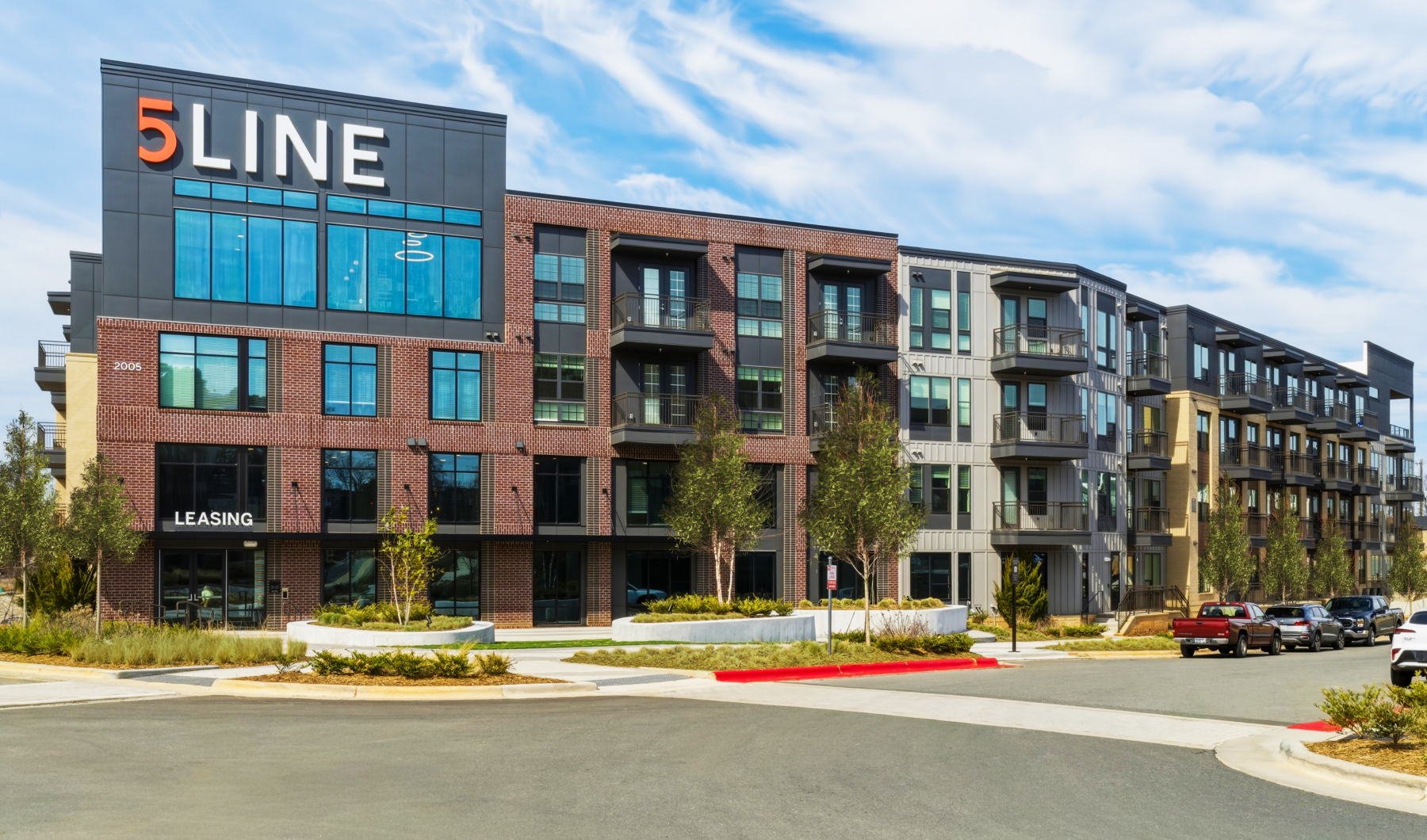 Exterior view of 5Line Apartments