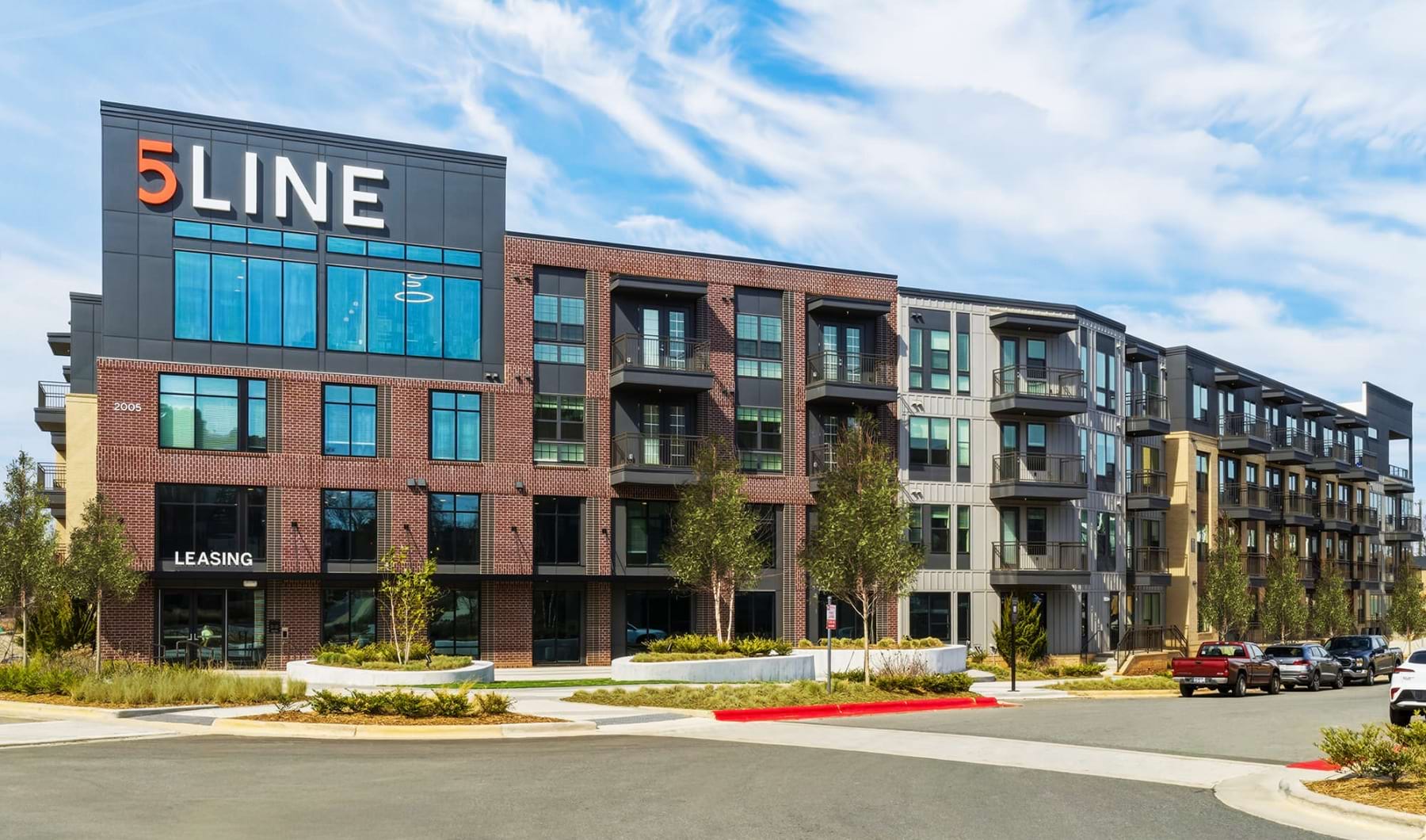 Exterior view of 5Line Apartments